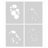 Peonies Bunch Layering Stencils