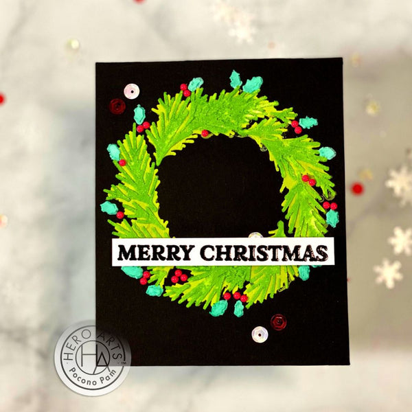 Color Layering Wreath Stencils