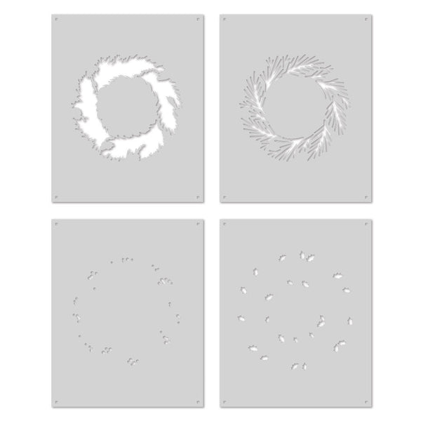 Color Layering Wreath Stencils