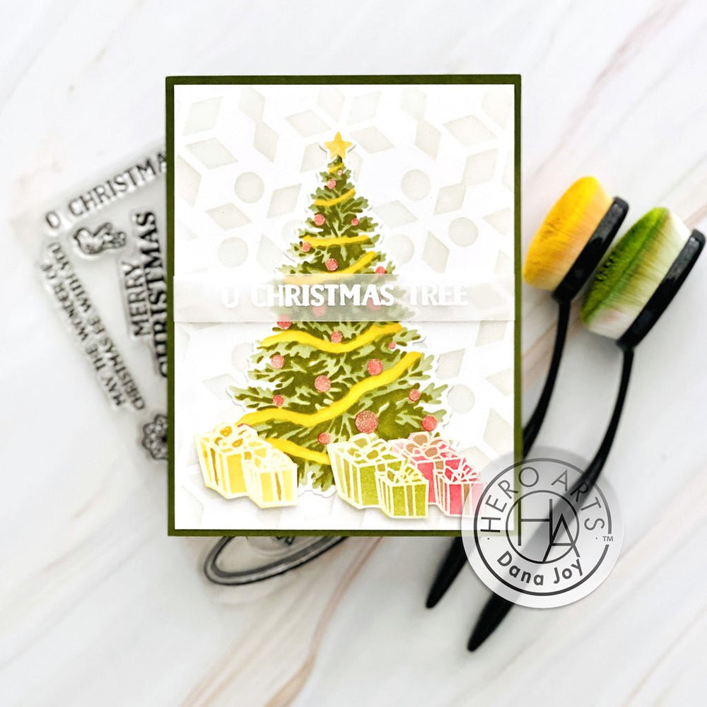 Color Layering O Christmas Tree Stencils