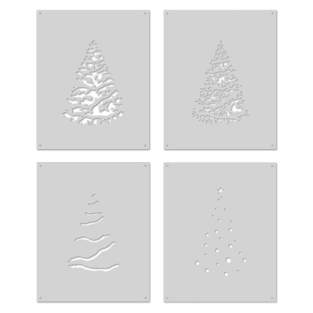 Color Layering O Christmas Tree Stencils