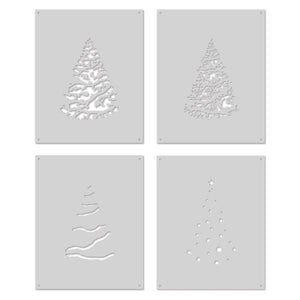 Color Layering O Christmas Tree Stencils