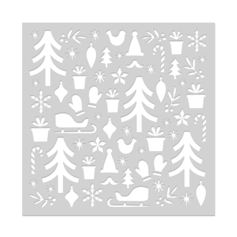 Holiday Pattern Stencil