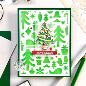 Holiday Pattern Stencil