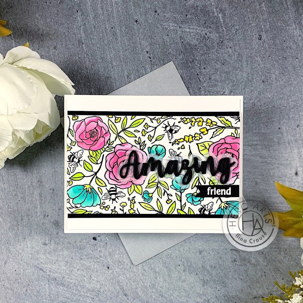 Color Layering Roses Stencils