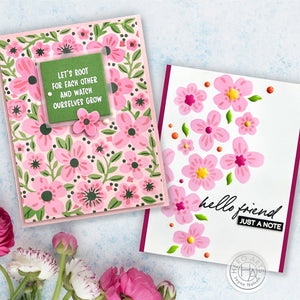 Color Layering Bold Flowers Stencils