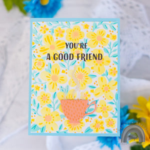 Color Layering Bold Flowers Stencils