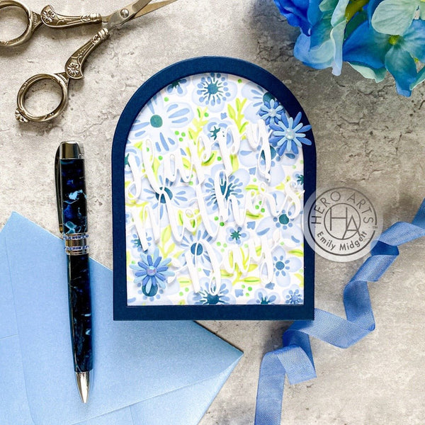 Color Layering Bold Flowers Stencils