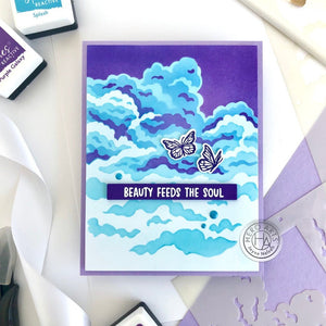Color Layering Clouds Stencils