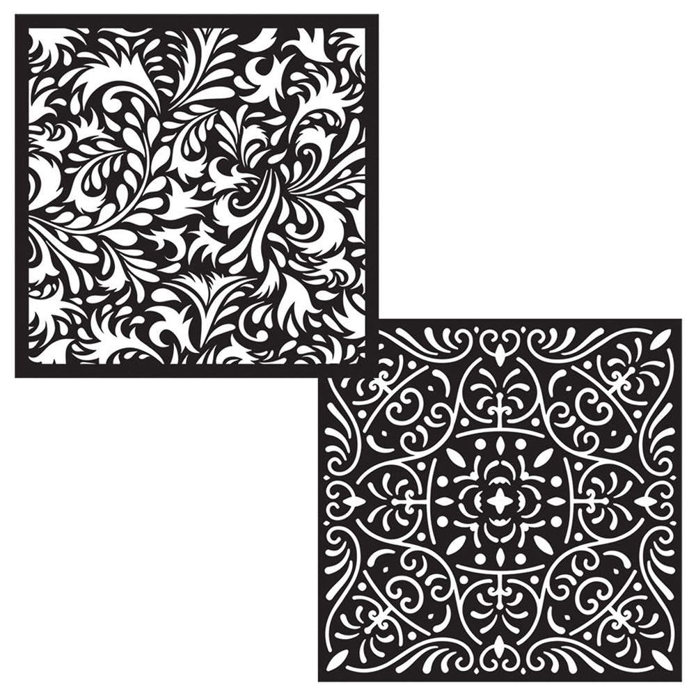 Ornate Patterns Stencil Pair