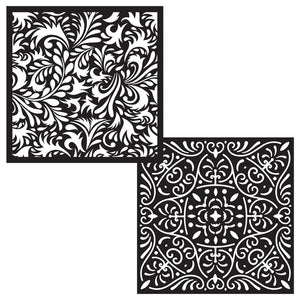 Ornate Patterns Stencil Pair