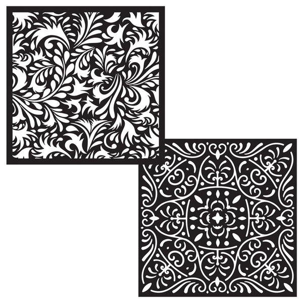 Ornate Patterns Stencil Pair