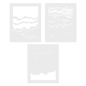 Color Layering Beach Floor Stencils
