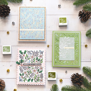 Color Layering Christmas Foliage Stencils
