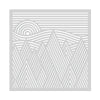 Graphic Mountains Stencil