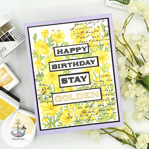 Color Layering Golden Poppies Stencils