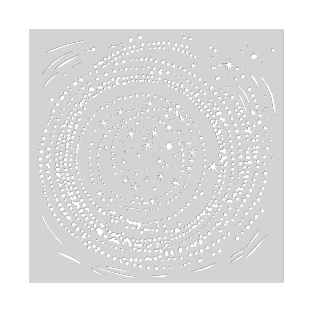 Swirling Stars Stencil