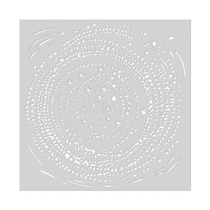 Swirling Stars Stencil