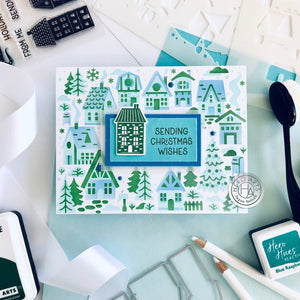 Color Layering Holiday Neighborhood Stencils