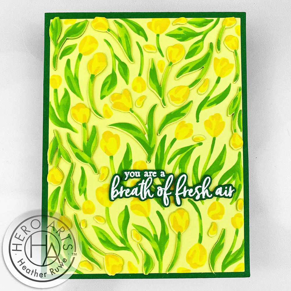 Color Layering Tulip Pattern Stencils