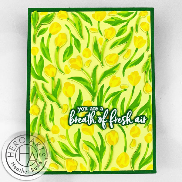 Color Layering Tulip Pattern Stencils