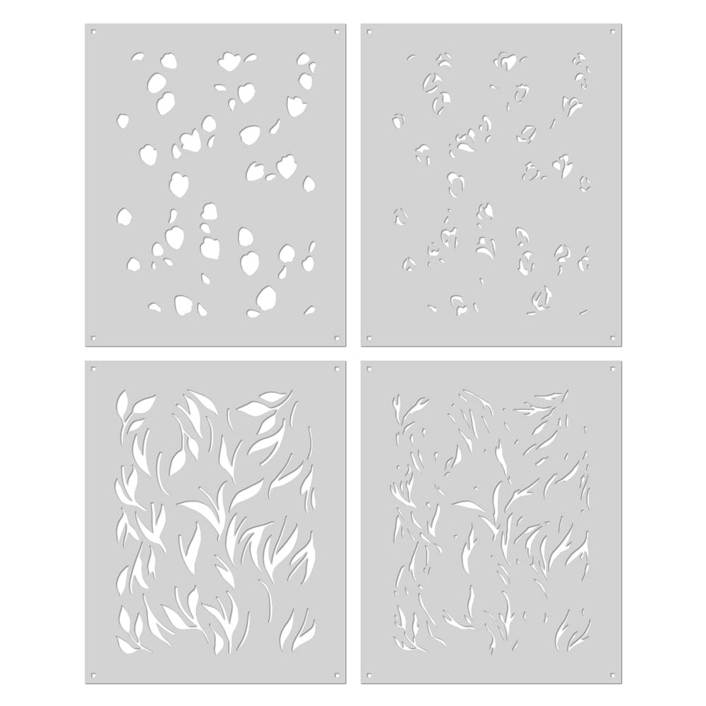 Color Layering Tulip Pattern Stencils