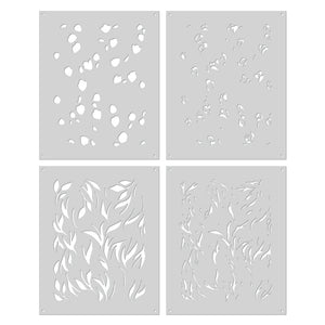 Color Layering Tulip Pattern Stencils