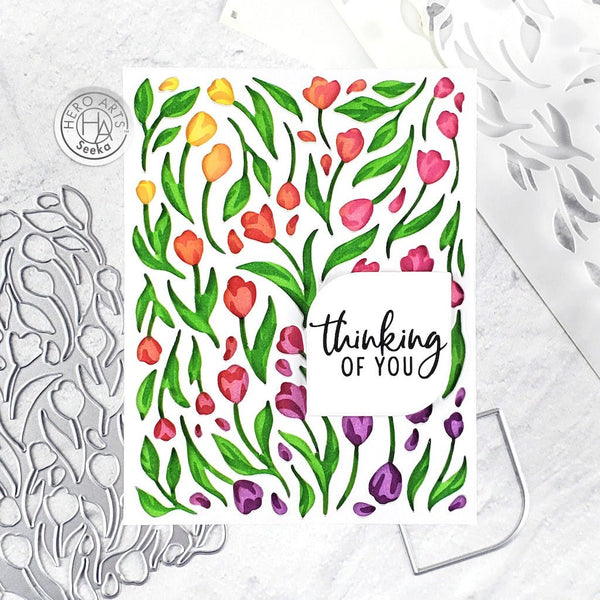 Color Layering Tulip Pattern Stencils