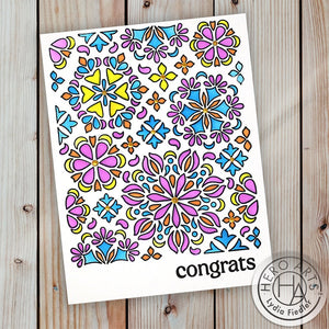Color Layering Mandala Flower Pattern Stencils