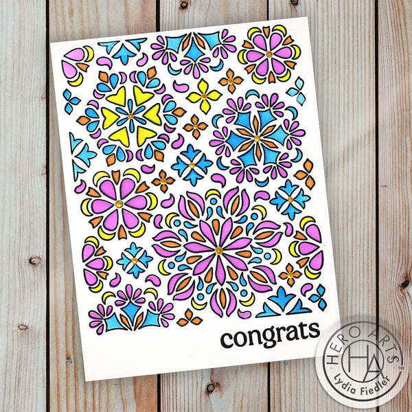 Color Layering Mandala Flower Pattern Stencils