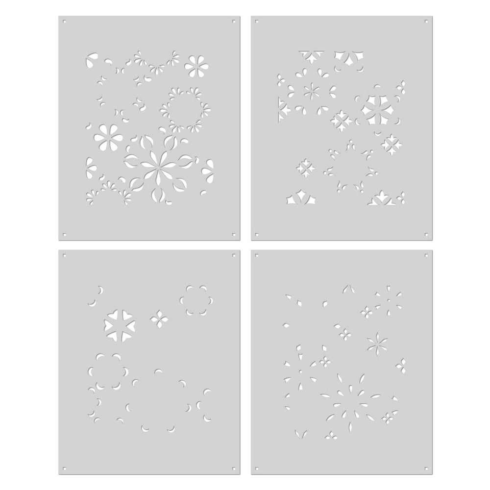 Color Layering Mandala Flower Pattern Stencils