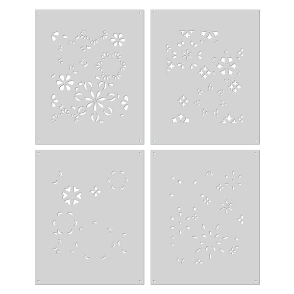 Color Layering Mandala Flower Pattern Stencils