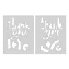 Color Layering Thank You Love Stencils