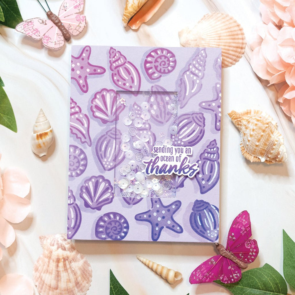 Color Layering Seashells Stencils