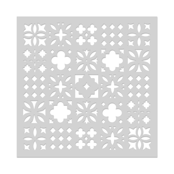 Decorative Tile Pattern Stencil