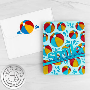 Color Layering Beach Ball Stencils
