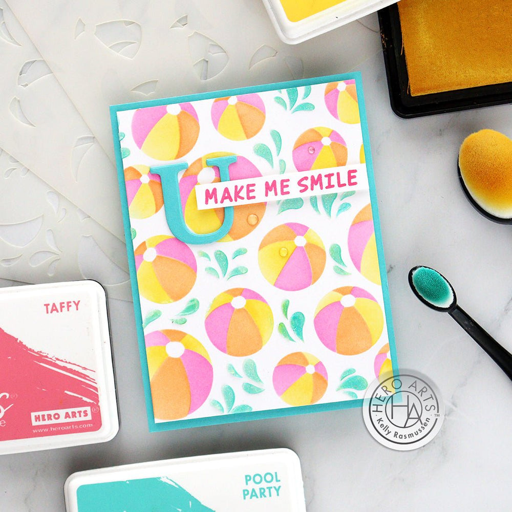Color Layering Beach Ball Stencils