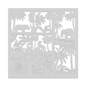 Jungle Scene Stencil