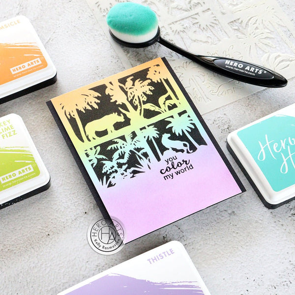 Jungle Scene Stencil
