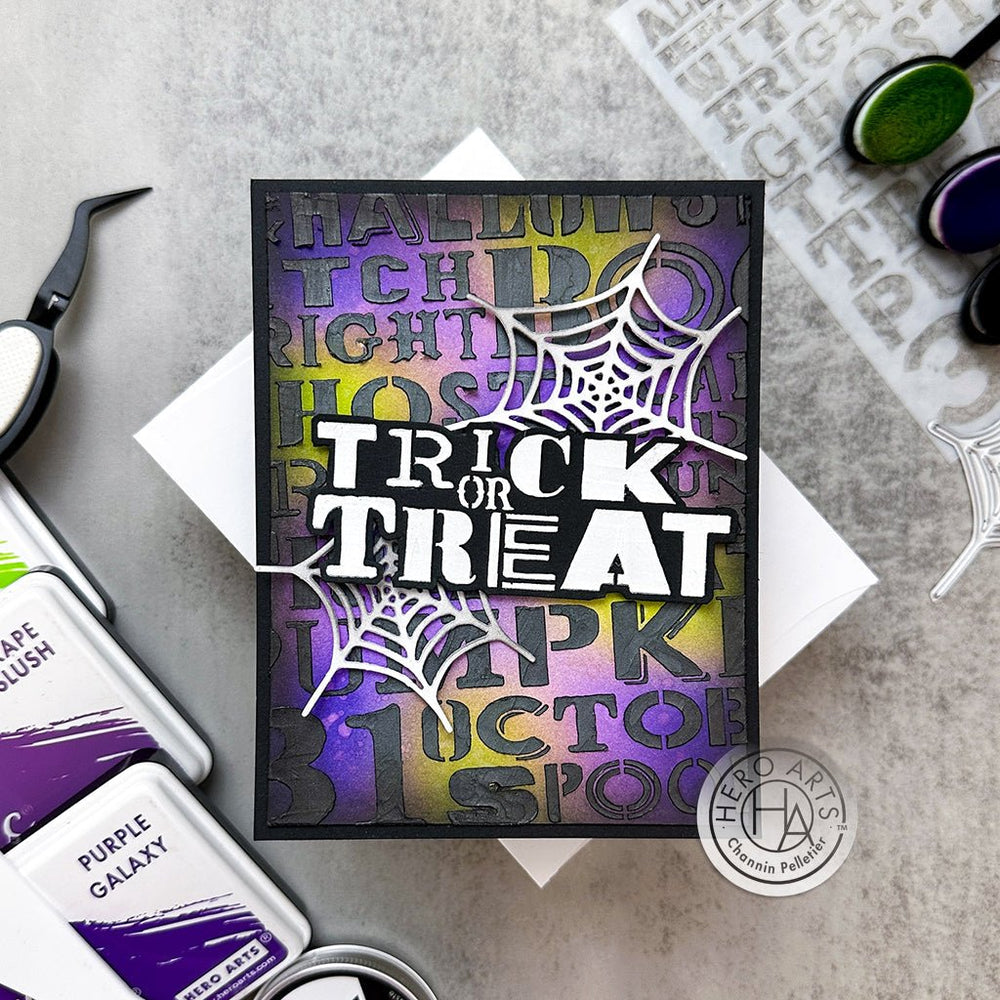 Halloween Words Stencil