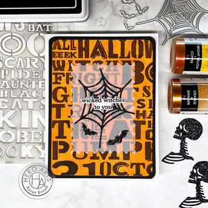 Halloween Words Stencil