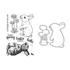 Color Layering Bunny Stamp & Cut