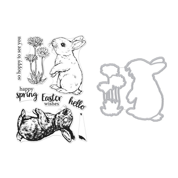 Color Layering Bunny Stamp & Cut