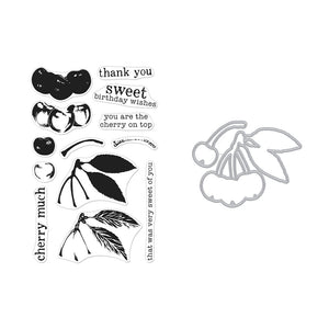Color Layering Cherries Stamp & Cut