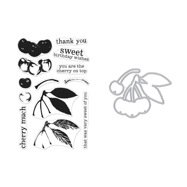 Color Layering Cherries Stamp & Cut