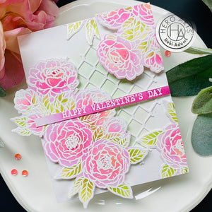 Peonies Bunch Stamp & Cut