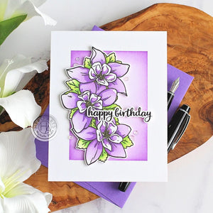 Wild Columbine Stamp & Cut
