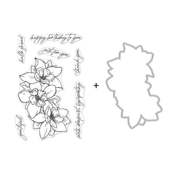 Wild Columbine Stamp & Cut