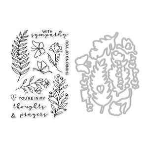 With Sympathy Stamp & Cut
