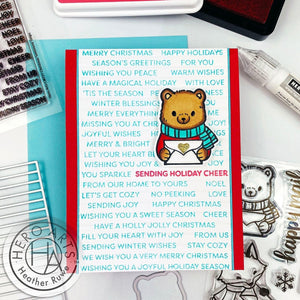 Winter Mail Critters Stamp & Cut